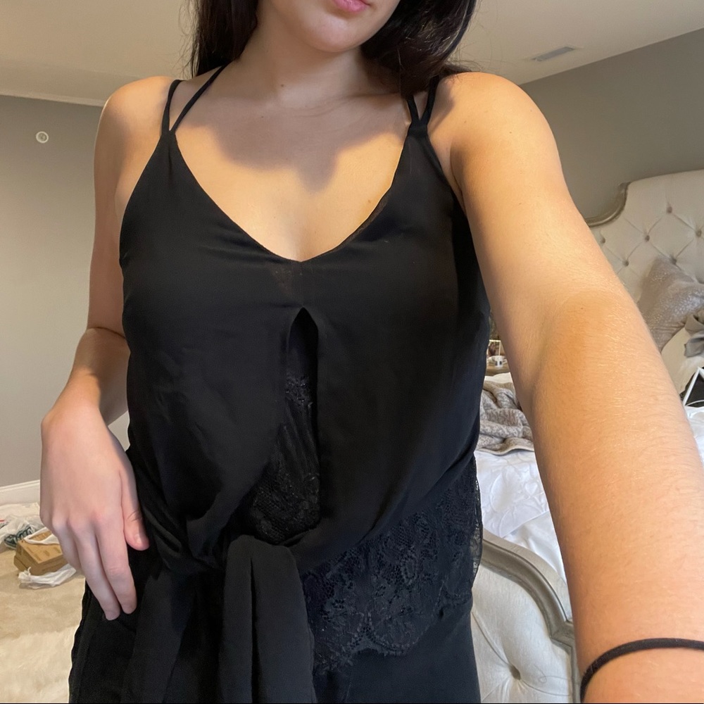 Black Layered Top